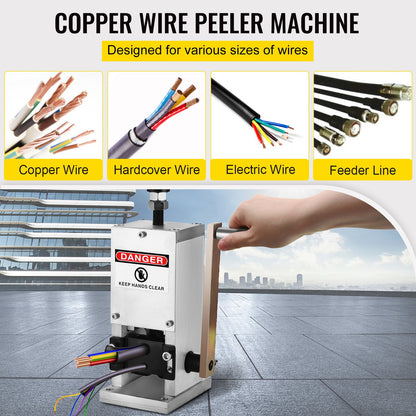 Wire Stripping Tool 0.06-0.98 Inch Cable Wire Stripping 1 Cutting Blade Wire for cutting and Stripping Scrap Copper Wire - Image 2