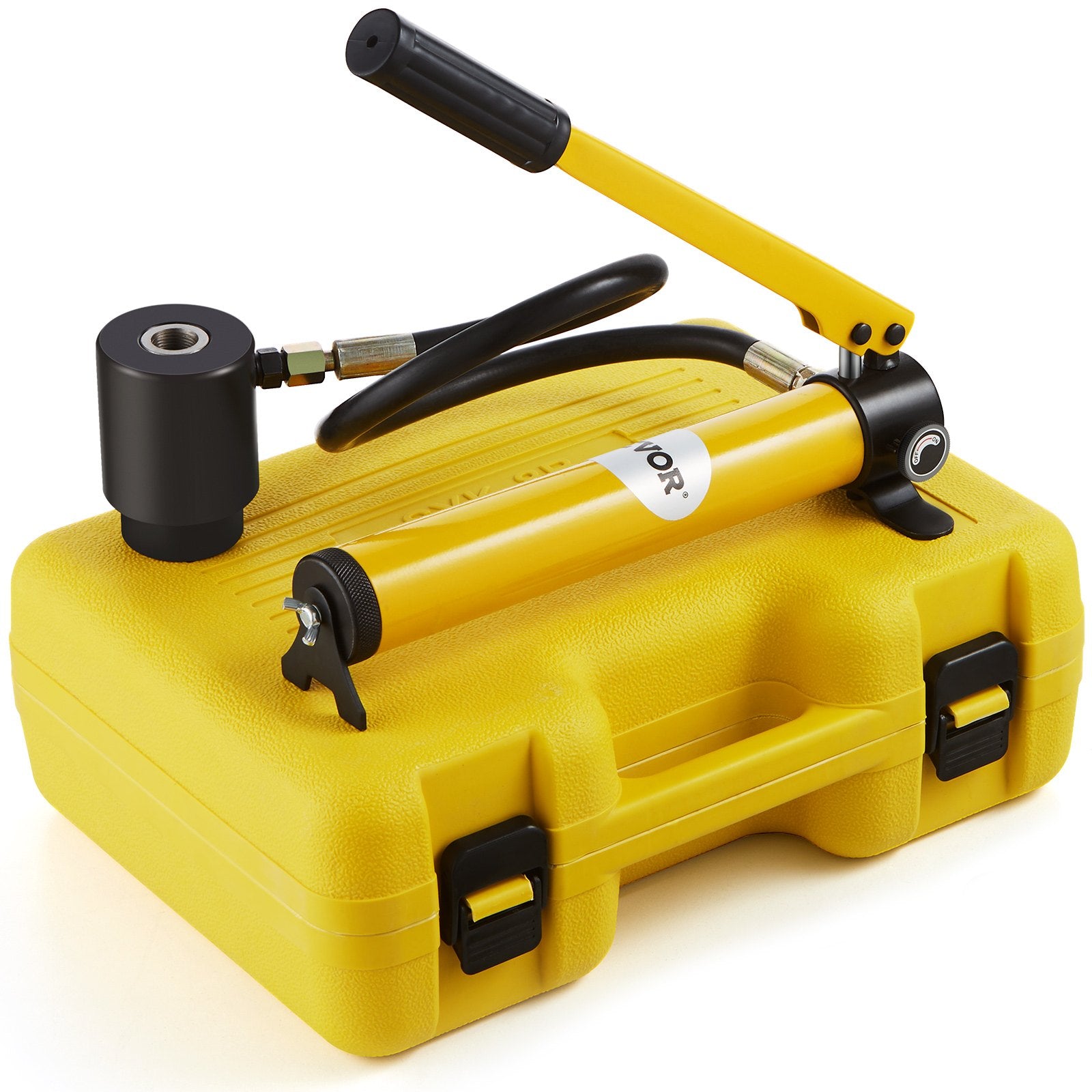 10 Ton Hydraulic Knockout Punch Kit, 1/2" to 2" Conduit Hole Cutter Set, KO Tool Kits with Puncher 6 Piece, Metal Sheet Driver Tools, For Aluminum, Brass, Stainless Steel, Fiberglass and Plastic - Image 9