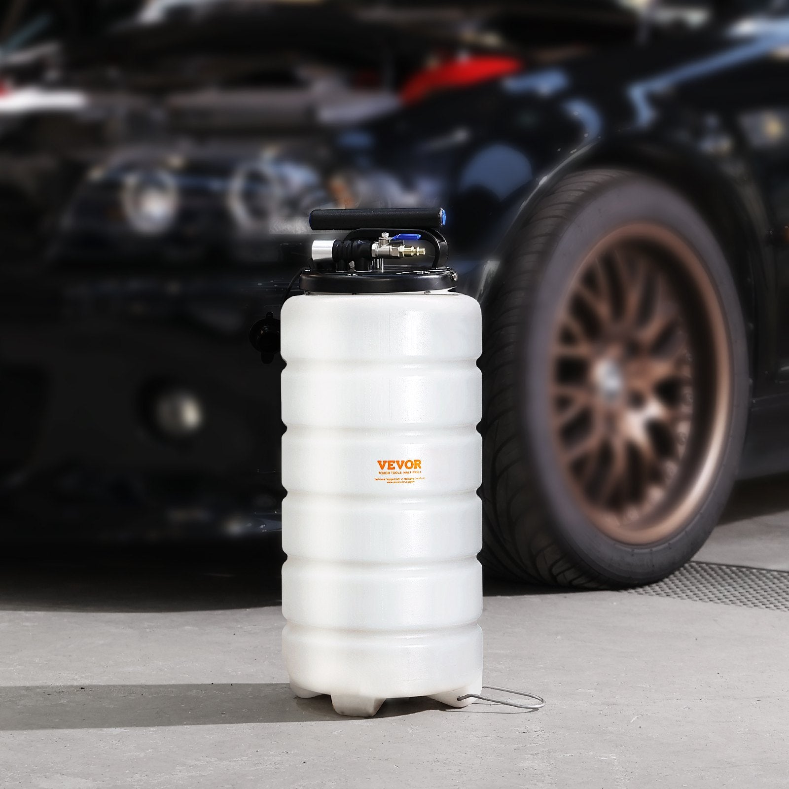 Fluid Extractor, 15 Liters Capacity, Pneumatic/Manual Oil Changer Vacuum Fluid Extractor with Dipstick and Liquid Suction Hose, Oil Extractor Change Pump for Automotive Fluids Vacuum Evacuation - Image 8