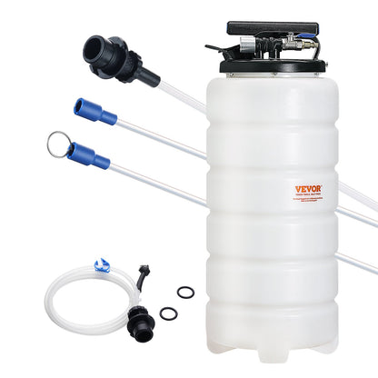 Fluid Extractor, 15 Liters Capacity, Pneumatic/Manual Oil Changer Vacuum Fluid Extractor with Dipstick and Liquid Suction Hose, Oil Extractor Change Pump for Automotive Fluids Vacuum Evacuation - Image 9