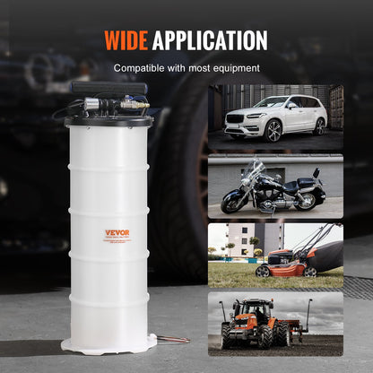 Fluid Extractor, 6.5 Liters Capacity, Pneumatic/Manual Oil Changer Vacuum Fluid Extractor with Dipstick and Liquid Suction Hose, Oil Extractor Change Pump for Automotive Fluids Vacuum Evacuation - Image 6