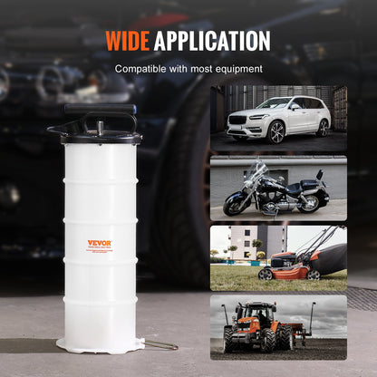 Fluid Extractor, 6.5 Liters Capacity, Manual Hand-Operated Oil Changer Vacuum Fluid Extractor with Dipstick and Suction Hose, Oil Extractor Change Pump for Automotive Fluids Vacuum Evacuation - Image 6