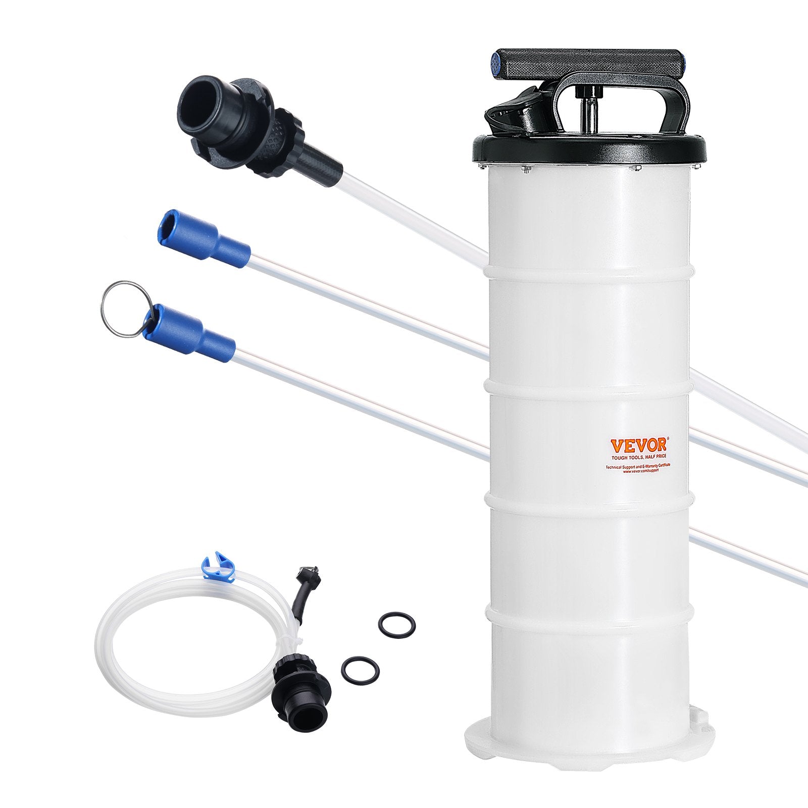 Fluid Extractor, 6.5 Liters Capacity, Manual Hand-Operated Oil Changer Vacuum Fluid Extractor with Dipstick and Suction Hose, Oil Extractor Change Pump for Automotive Fluids Vacuum Evacuation - Image 9