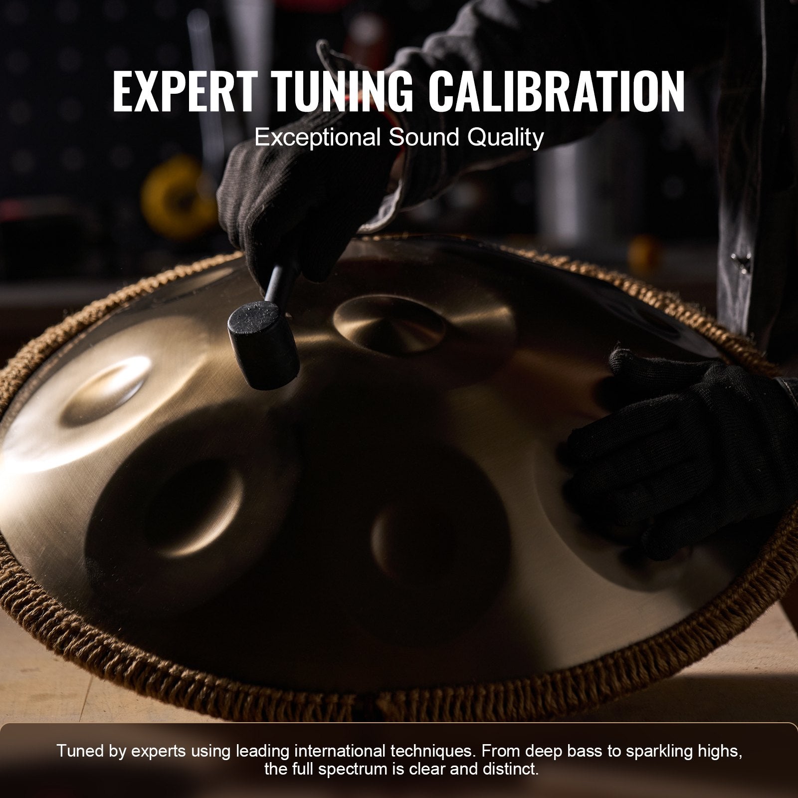 Handpan Drum 22 in 9 Notes D Minor Steel Hand Drum with Mallets for Adult - Image 5