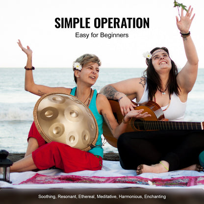 Handpan Drum 22 in 9 Notes D Minor Steel Hand Drum with Mallets for Adult - Image 6