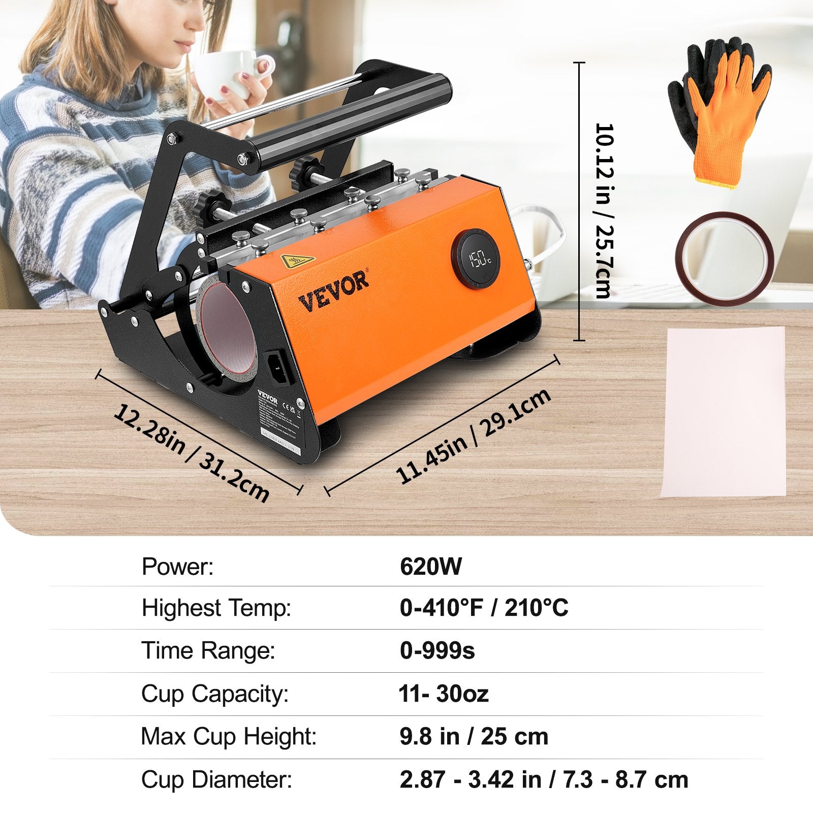 Mug Heat Press Tumbler Heat Press Machine Sublimation Printing 11-30oz Cup - Image 7