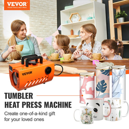 Mug Heat Press, 30oz Tumbler Heat Press Machine, Sublimation Transfer 11-15oz 16-25oz 30oz Straight Skinny Tumblers, Cup Heat Press with Heat-resist Gloves & Tape, DIY Ceramic Mugs Cups Glasses - Image 2