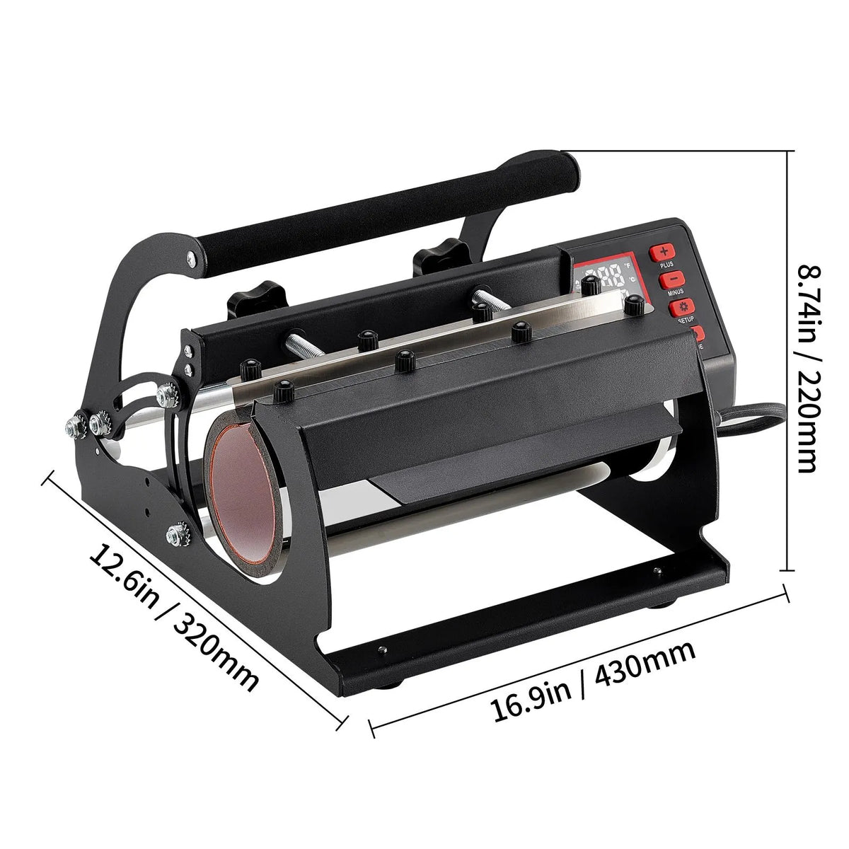 Tumbler Heat Press Machine 11-30oz Mug Press Sublimation Tumblers Black - Image 8