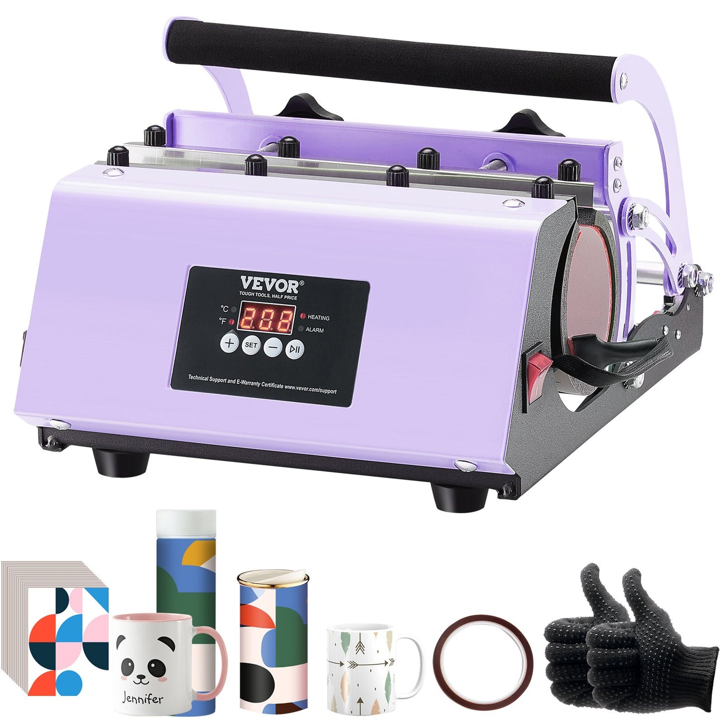 Tumbler Heat Press Machine 11-30oz Mug Press Sublimation Tumblers Purple - Image 9