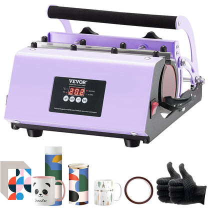 Tumbler Heat Press Machine 11-30oz Mug Press Sublimation Tumblers Purple - Image 9