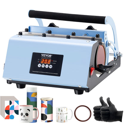 Tumbler Heat Press Machine 11-30oz Mug Press Sublimation Tumblers Blue - Image 9