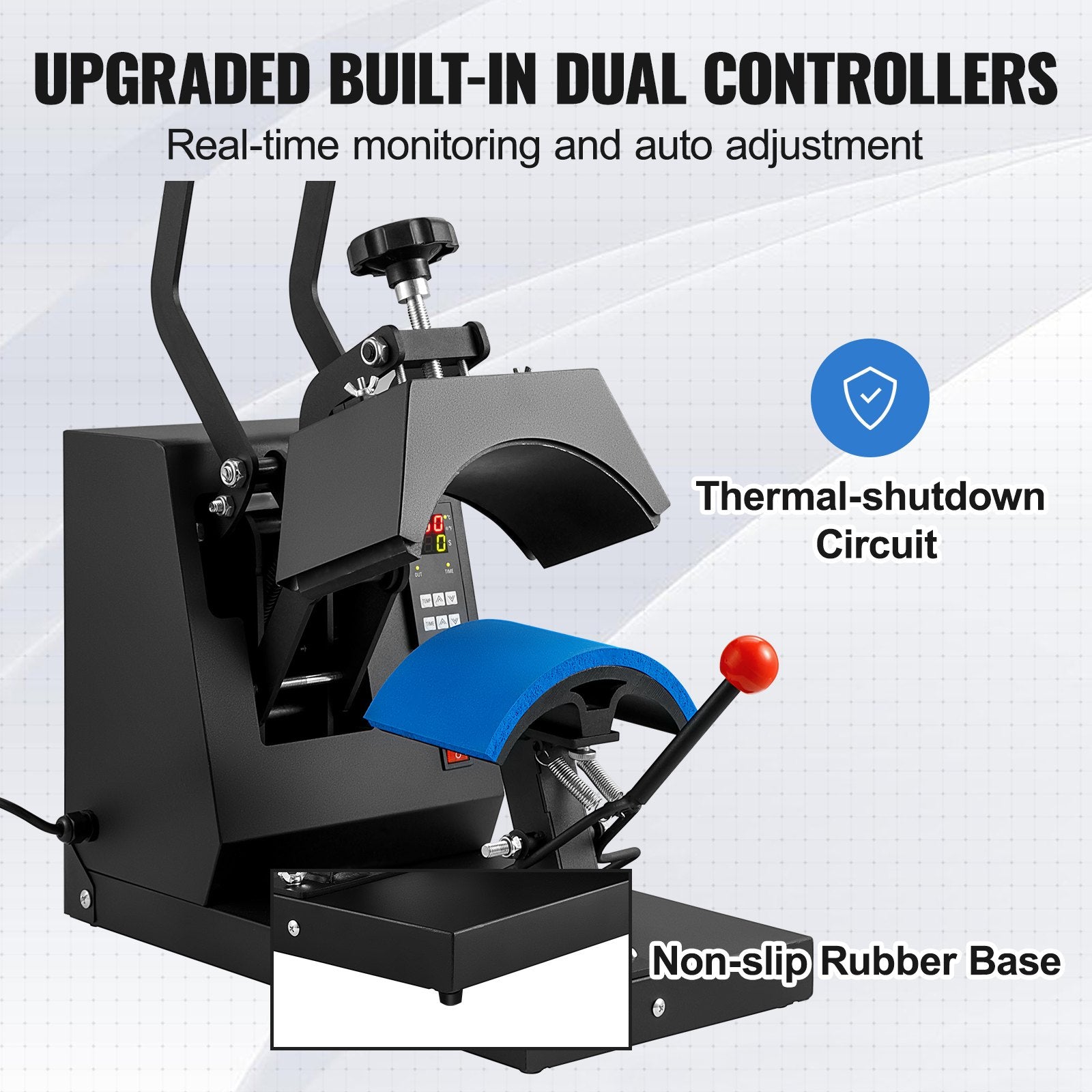 Hat Heat Press Cap Heat Press Machine 4 Heating Pads Sublimation Transfer - Image 6