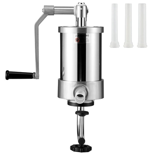 Sausage Stuffer 2.5LBS/1.5L Capacity Homemade Sausage Maker Stainless Steel