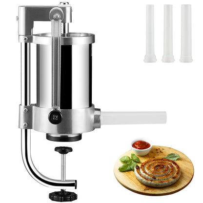 Sausage Stuffer 2.5LBS/1.5L Capacity Homemade Sausage Maker Stainless Steel - Image 9