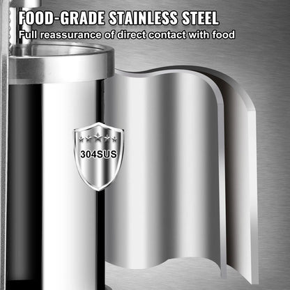 Sausage Stuffer 5LBS/3L Capacity Homemade Sausage Maker Stainless Steel - Image 3