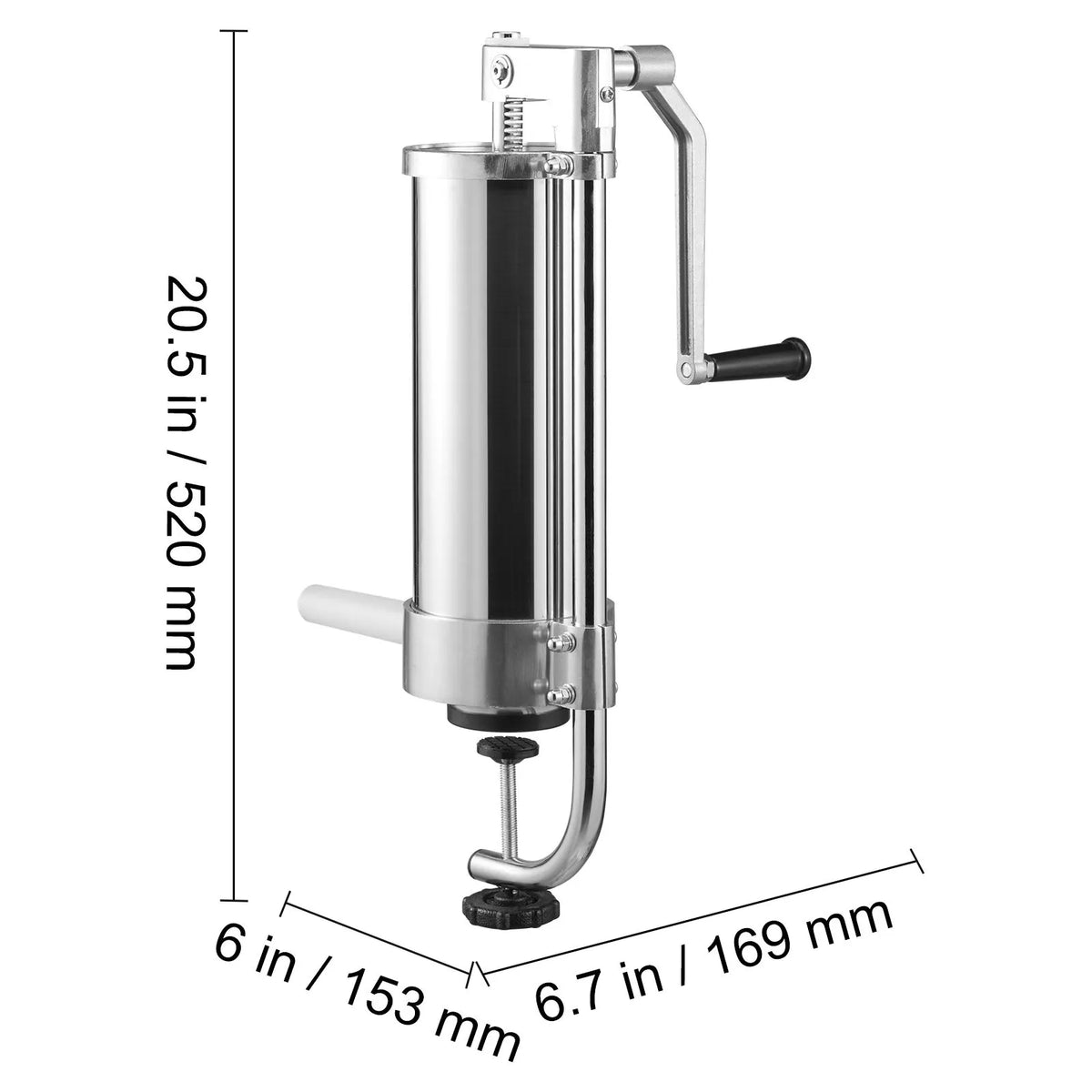 Sausage Stuffer 5LBS/3L Capacity Homemade Sausage Maker Stainless Steel - Image 8