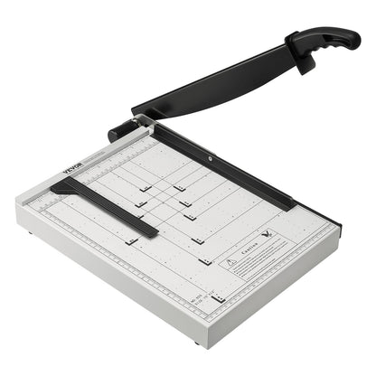 Paper Cutter, Guillotine Trimmer, 381 mm Cut Length, 16 Sheets Capacity, Heavy Duty Guillotine Paper Cutter with Guard Rail/Blade Lock for Cardstock/Cardboard, Paper Trimmer for Home Office