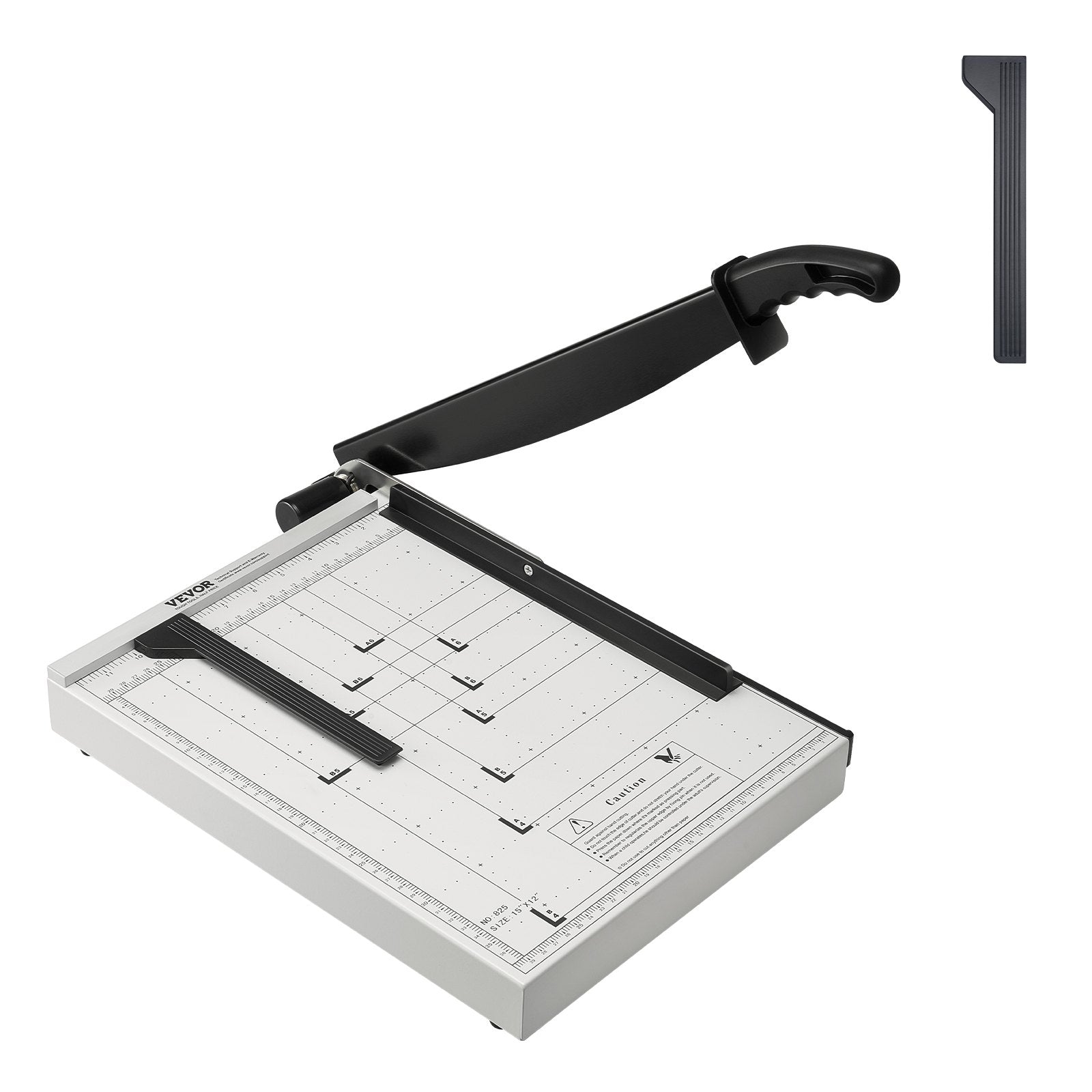 Paper Cutter, Guillotine Trimmer, 381 mm Cut Length, 16 Sheets Capacity, Heavy Duty Guillotine Paper Cutter with Guard Rail/Blade Lock for Cardstock/Cardboard, Paper Trimmer for Home Office - Image 9