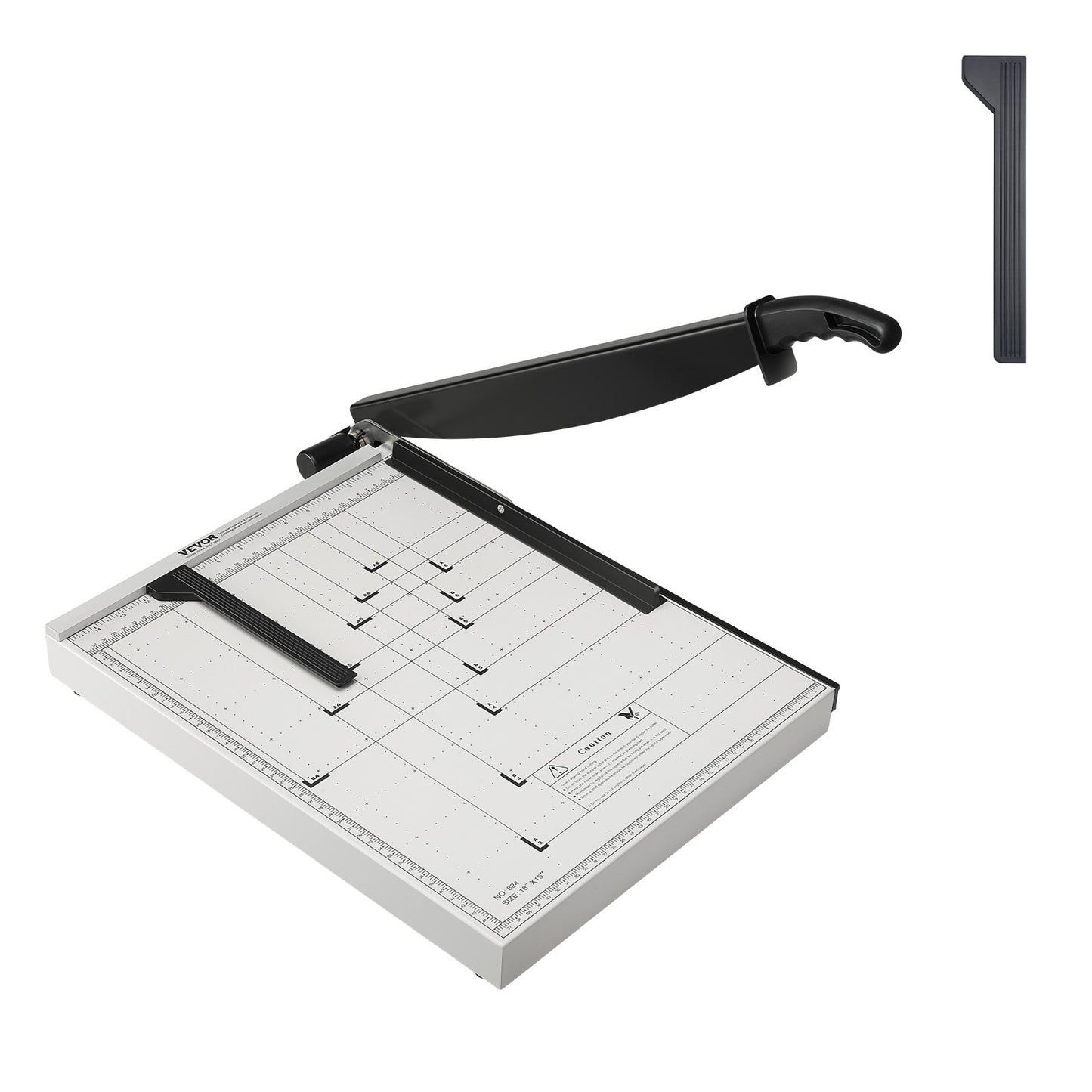 Paper Cutter, Guillotine Trimmer, 457 mm Cut Length, 20 Sheets Capacity, Heavy Duty Guillotine Paper Cutter with Guard Rail/Blade Lock for Cardstock/Cardboard, Paper Trimmer for Home Office - Image 9