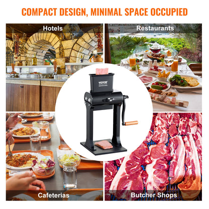 Commercial Meat Tenderizer, Heavy Duty Stainless Steel Meat Tenderizer Machine, Quick and Easy Manual Operation Kitchen Tool, 148mm Feed Port for Beef, Turkey, Chicken, Pork, Steak, and Fish - Image 6