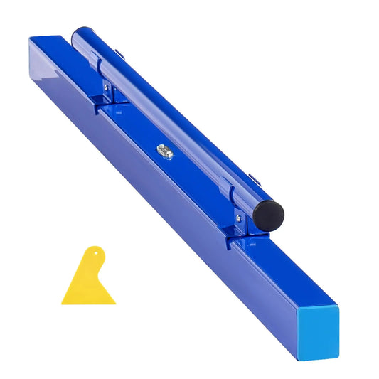 Concrete Screed, 120.5 cm Screed with Level Vial, Easy Cleanup & End Cap Design, Aluminum Lightweight & Reversable Handle for Leveling Floors, Small-Scale Construction and Home Renovation