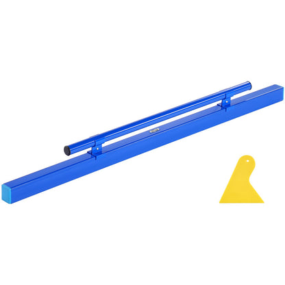 Concrete Screed, 120.5 cm Screed with Level Vial, Easy Cleanup & End Cap Design, Aluminum Lightweight & Reversable Handle for Leveling Floors, Small-Scale Construction and Home Renovation
