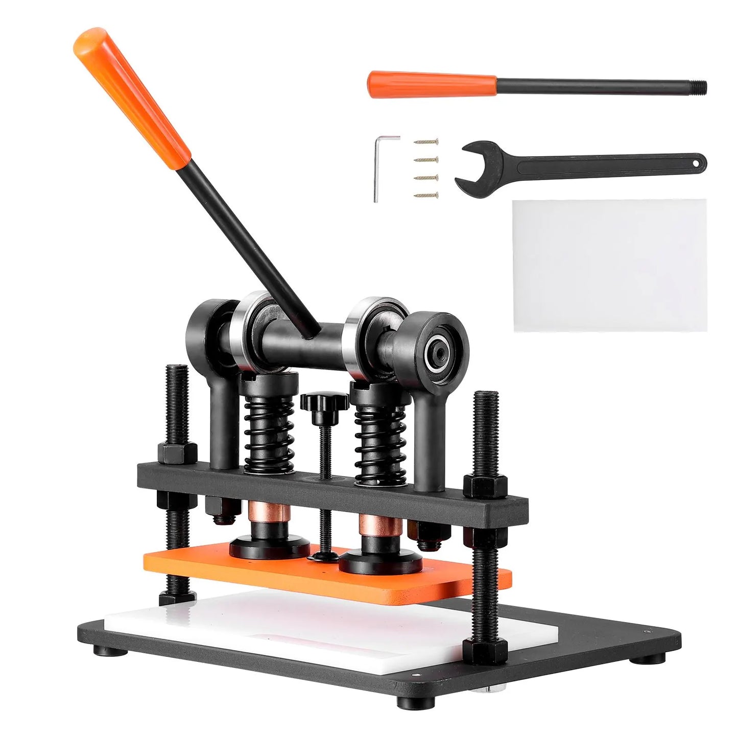 Leather Cutting Machine, 11 x 5.5 in Embossing Plate Manual Die Cutter, 0.47 in Pressure Stroke Leather Embossing Machine, Dual Guide Shafts Die Cut Machine for Various of Materials - Image 9