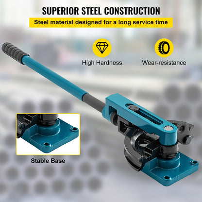 Pipe Tube Bender, 3/8" to 1" Manual Pipe Tube Bender, with 7 Dies, Heavy Duty Tube Bender Tubing of Steel Metal Copper, for Repair Shops, Blue - Image 5