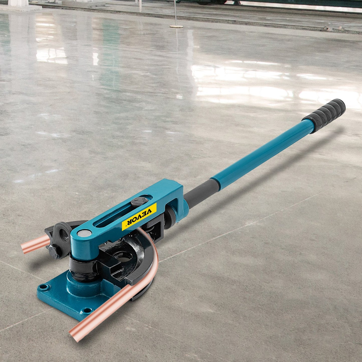 Pipe Tube Bender, 3/8" to 1" Manual Pipe Tube Bender, with 7 Dies, Heavy Duty Tube Bender Tubing of Steel Metal Copper, for Repair Shops, Blue - Image 8