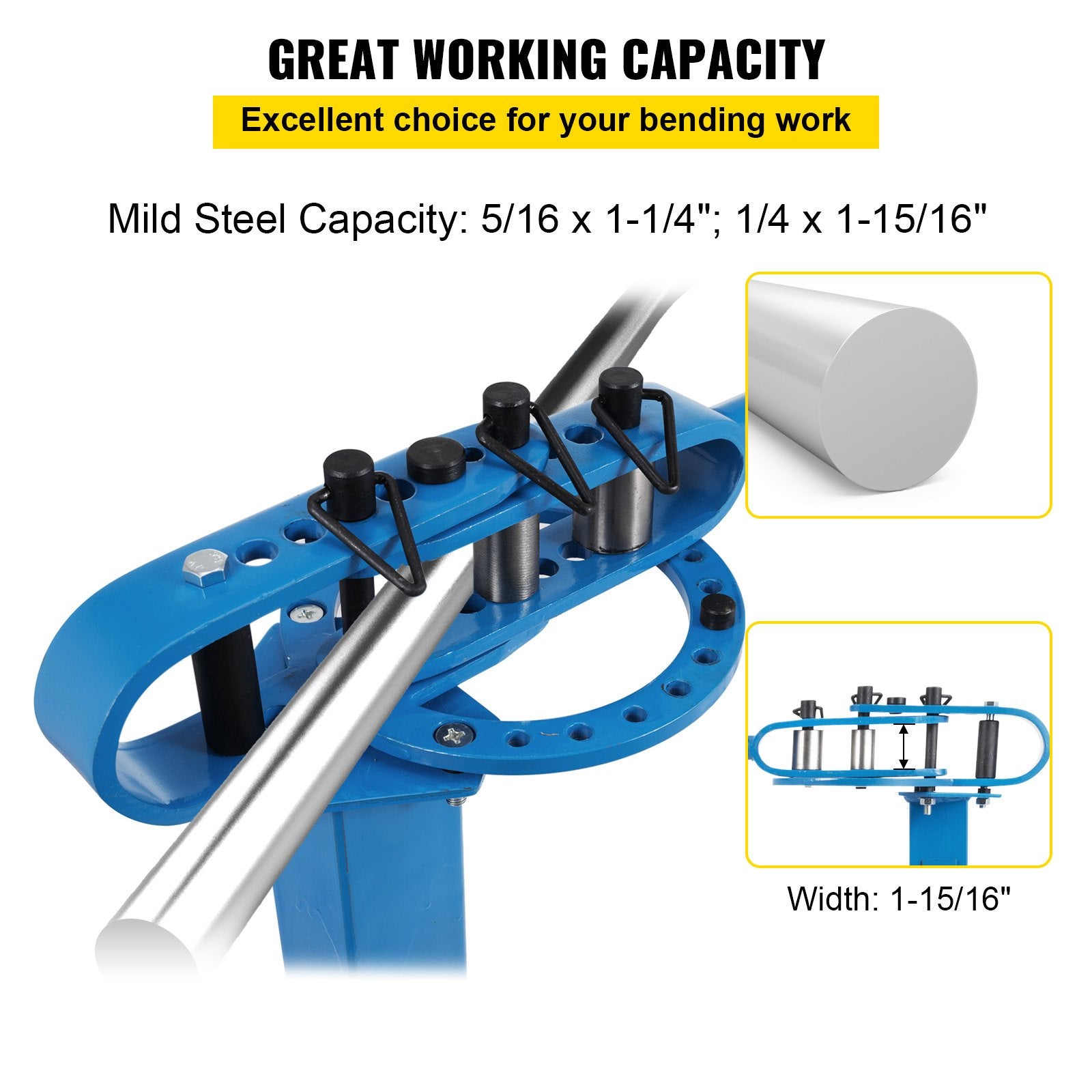YP-38 Metal Bender 1"-3" Flat Bar Square Rod Bending 7 Dies w/ Floor Stand - Image 3