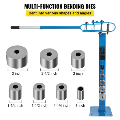 YP-38 Metal Bender 1"-3" Flat Bar Square Rod Bending 7 Dies w/ Floor Stand - Image 4