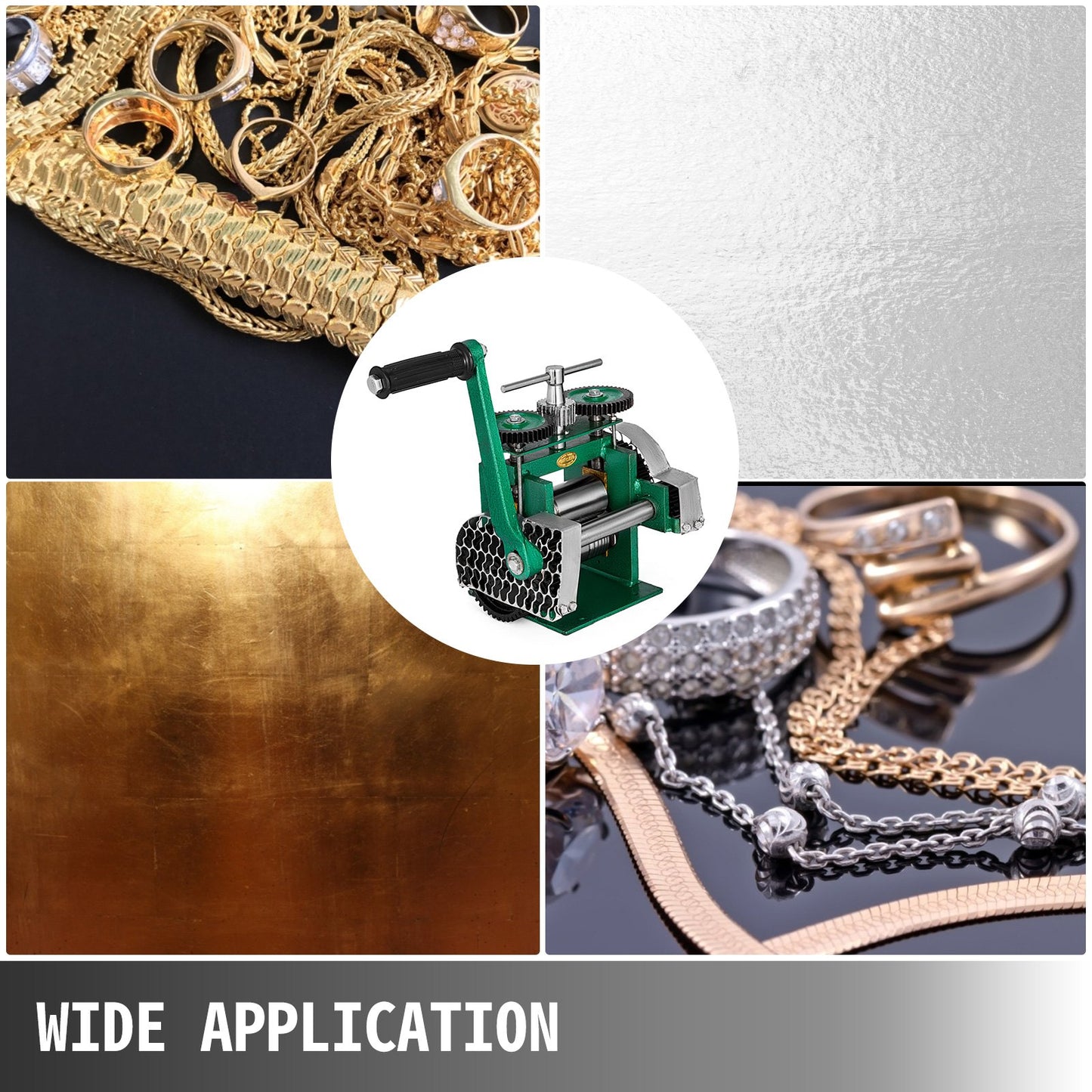 Combination Rolling Mill Machine Roller Width: 120 mm, Roller Diameter: 55 mm Rolling Mill Jewellery 85mm Roller Width Flat Rolling Manual Jewelry Press Tabletting Tool Jewelry DIY Tools - Image 7