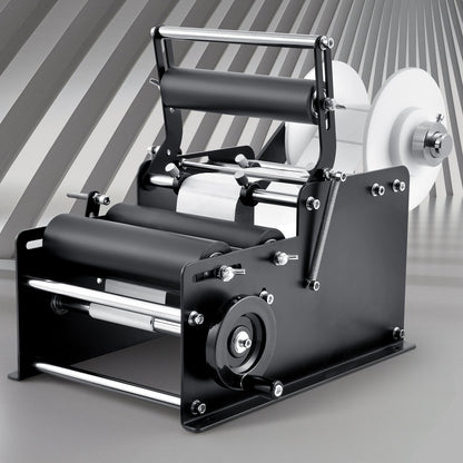 Manual Round Labeling Machine, 15-20pcs/min, Bottle Label Applicator for Round Bottles, Adjustable Manual Round Bottle Labeler Suitable for Round Bottle Diameter 20-120 mm (with Pressing Bar) - Image 8