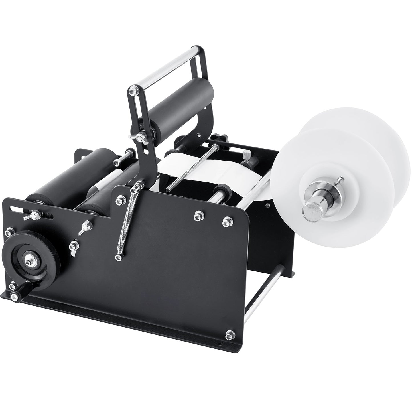 Manual Round Labeling Machine, 15-20pcs/min, Bottle Label Applicator for Round Bottles, Adjustable Manual Round Bottle Labeler Suitable for Round Bottle Diameter 20-120 mm (with Pressing Bar) - Image 9