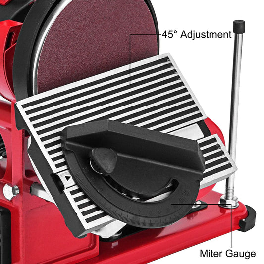 Belt Sander 4" x 36", Disc Combo Sander 6",Electric Adjustable Bench Belt Sander 375W,Grinder Bench Sanding Machine With 4 Rubber Foot Pad - Image 3