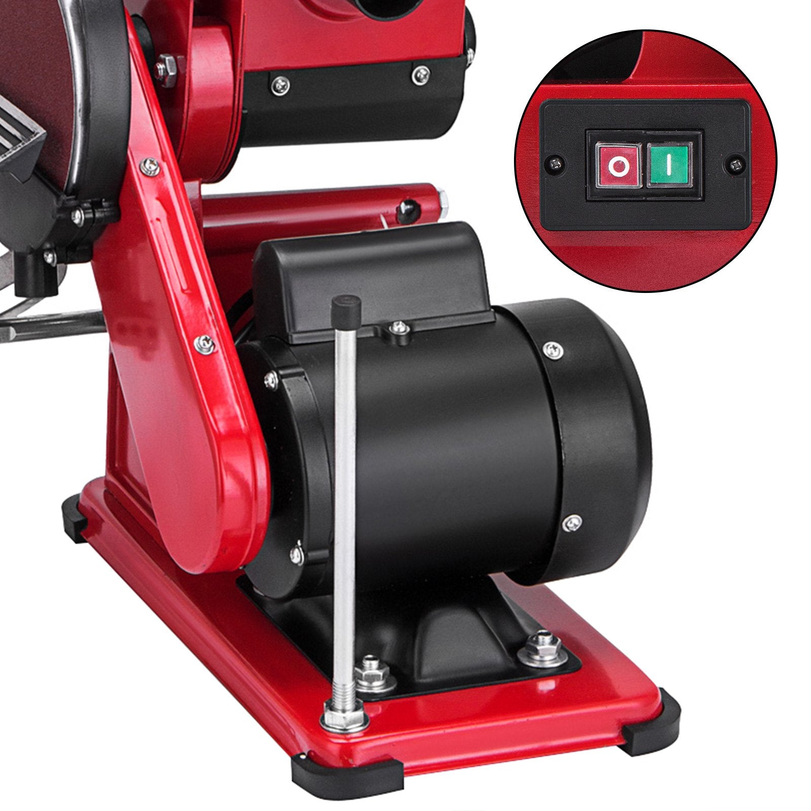 Belt Sander 4" x 36", Disc Combo Sander 6",Electric Adjustable Bench Belt Sander 375W,Grinder Bench Sanding Machine With 4 Rubber Foot Pad - Image 5
