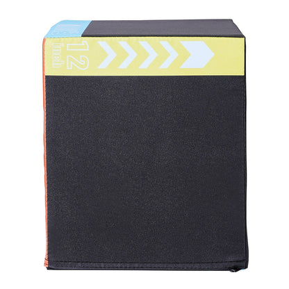 3 in 1 Plyometric Jump Box, 16/14/12 Inch Cotton Plyo Box, Platform & Jumping Agility Box, Anti-Slip Fitness Exercise Step Up Box for Home Gym Training, Conditioning Strength Training, Black - Image 9
