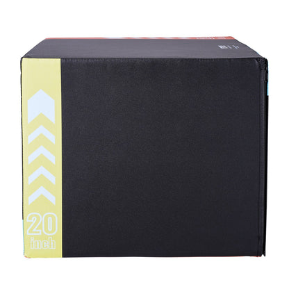 3 in 1 Plyometric Jump Box, 30/24/20 Inch Foam Plyo Box, Platform & Jumping Agility Box, Anti-Slip Fitness Exercise Step Up Box for Home Gym Training, Conditioning Strength Training, Black - Image 9