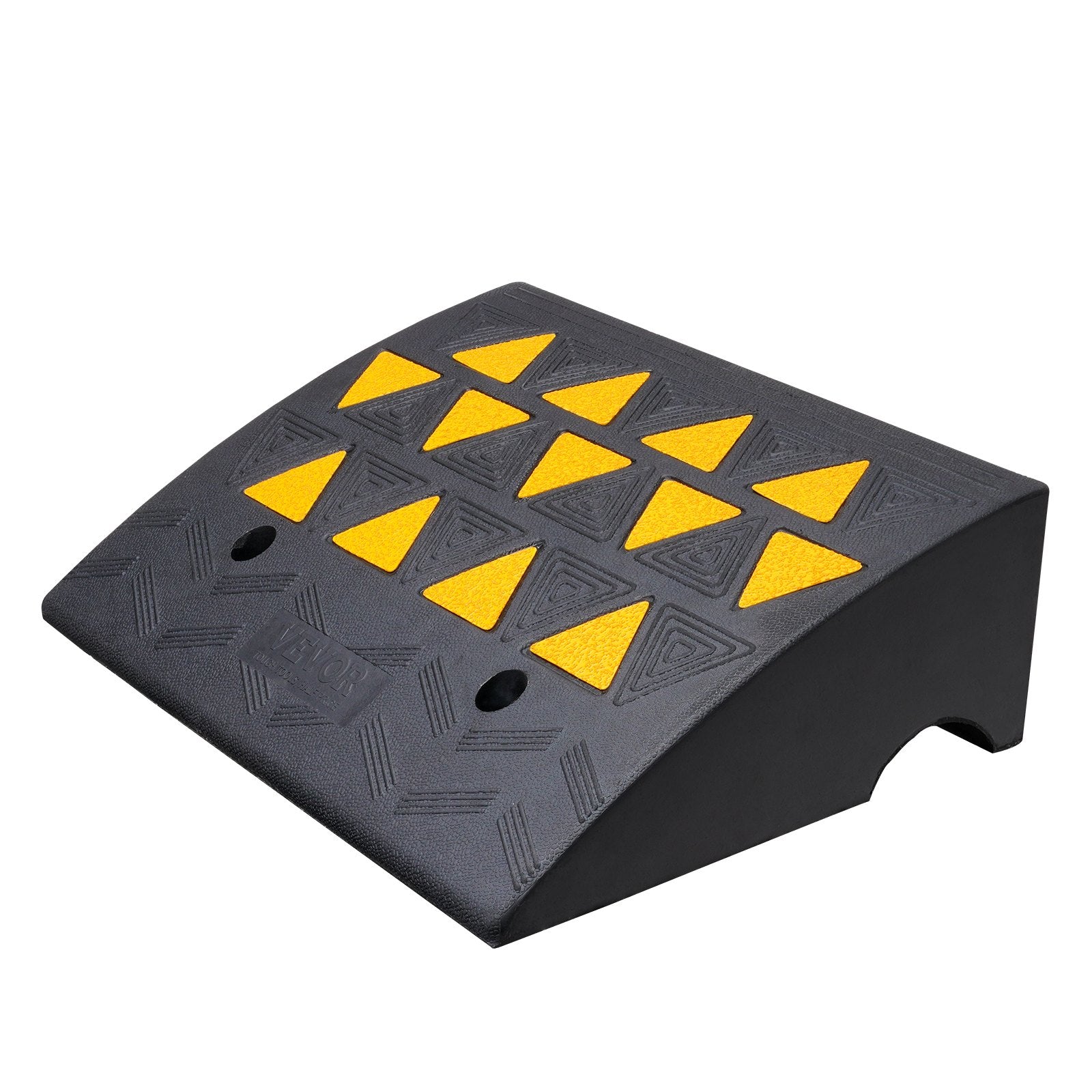 Rubber Curb Ramp 15.2 cm Rise Height Sidewalk Curb Ramp, 37 cm Width 49.1 cm Length Driveway Ramp for Curb, 15T Heavy Duty Rubber Ramp for Forklifts, Trucks, Buses, Cars, Wheelchairs, Bikes - Image 9