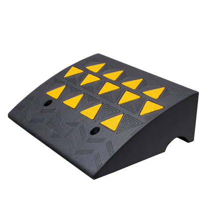 Rubber Curb Ramp 15.2 cm Rise Height Sidewalk Curb Ramp, 37 cm Width 49.1 cm Length Driveway Ramp for Curb, 15T Heavy Duty Rubber Ramp for Forklifts, Trucks, Buses, Cars, Wheelchairs, Bikes - Image 9