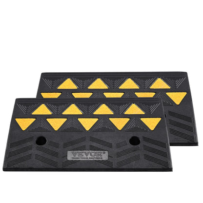 Rubber Curb Ramp 2 Pack, 12.7 cm Rise Height Heavy-Duty 15 tons Load Capacity Threshold Ramps, Driveway Ramps with Stable Grid Structure for Cars, Wheelchairs, Bikes, Motorcycles - Image 9