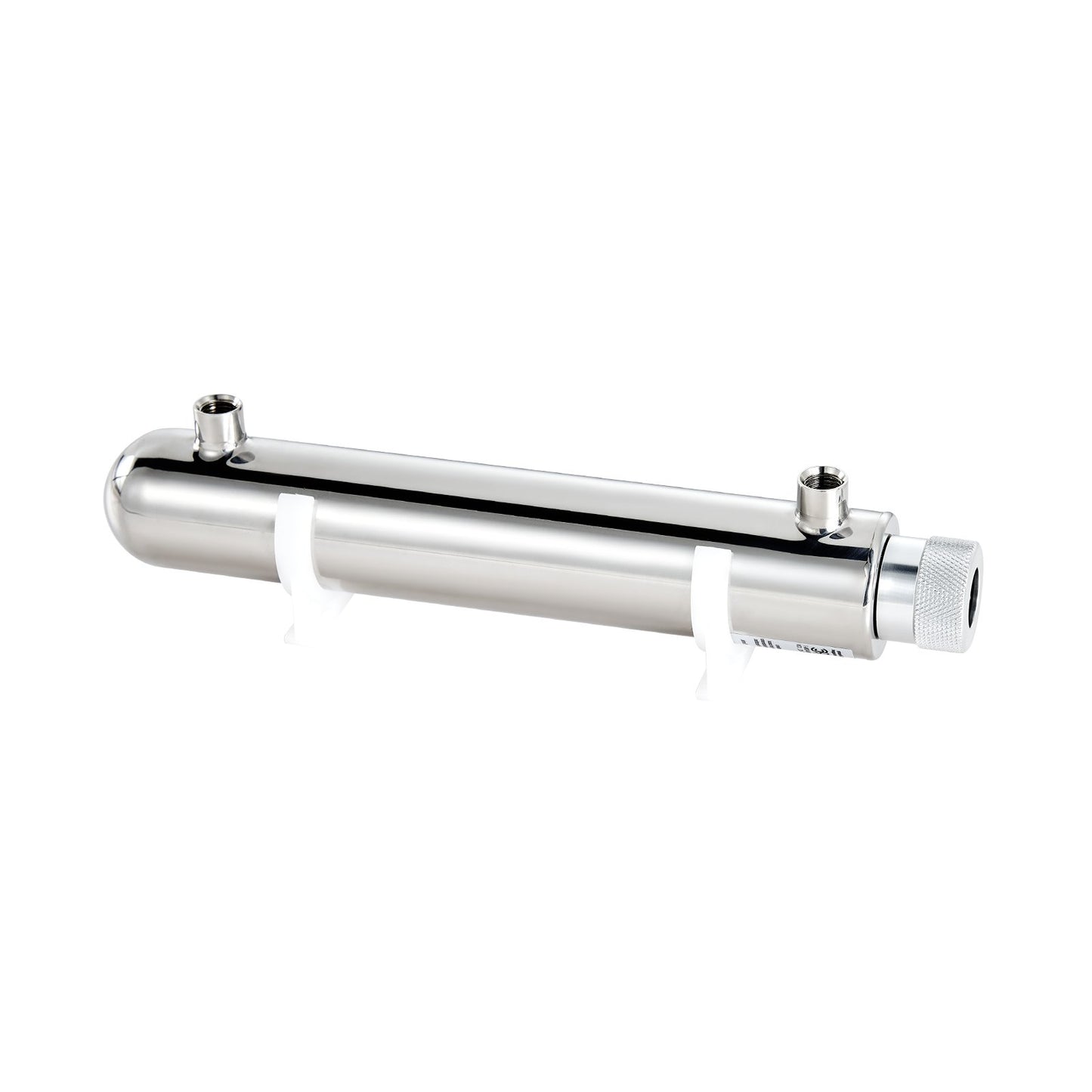 UV Water Purifier, 12W 1GPM, 220V Versatile Ultraviolet Water Purifier Filter with Stainless Steel Housing, Whole House UV Water Filter with Quartz Sleeve Fit for Shower/Drinking/Cleaning