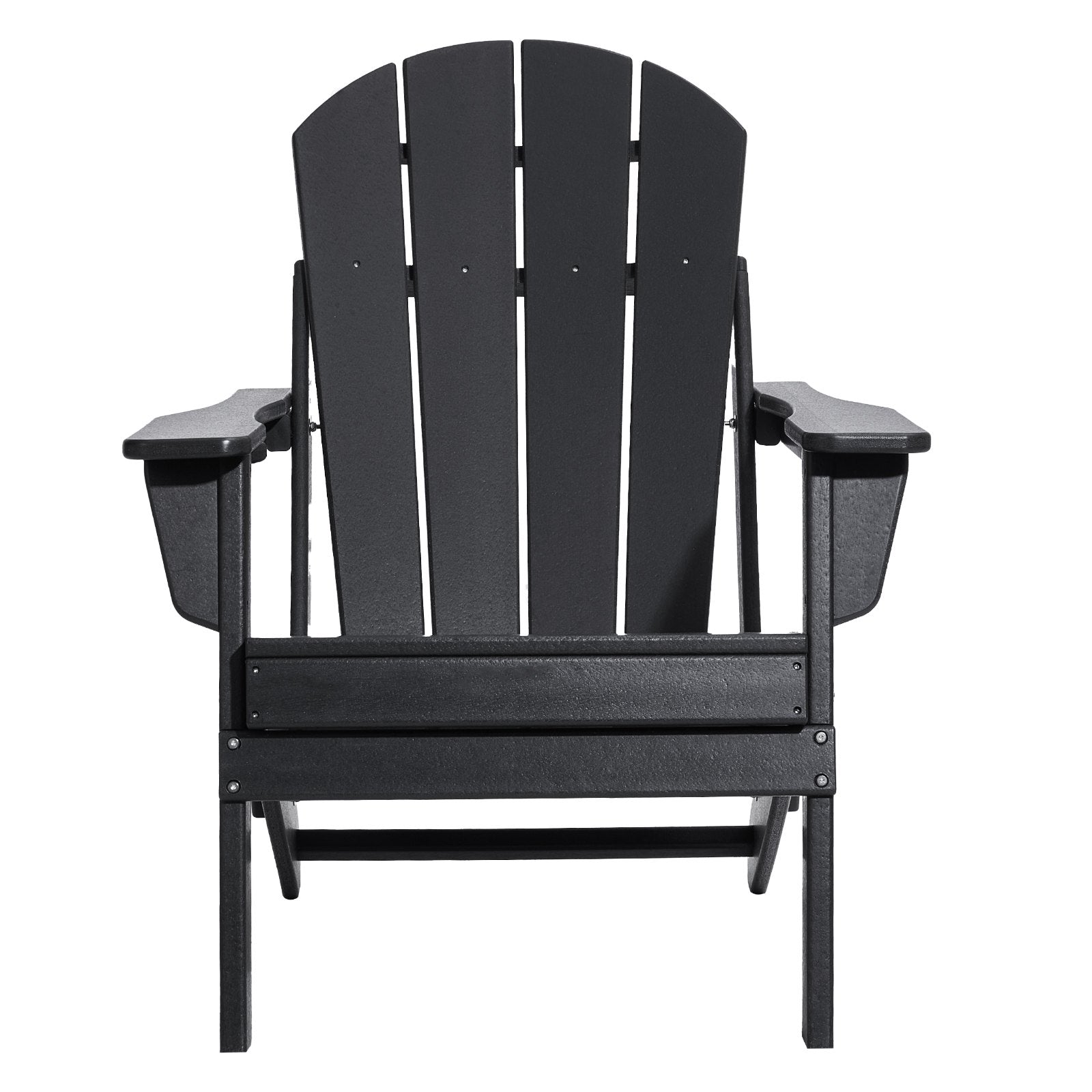 Adirondack Chair Plastic, Set of 2 All-Weather Portable Folding Fire Pit Chair, Outdoor Adirondack Patio Chair with Cup Holder, with Relaxing Arm Rest Ergonomic, for Garden, Backyard - Black - Image 9
