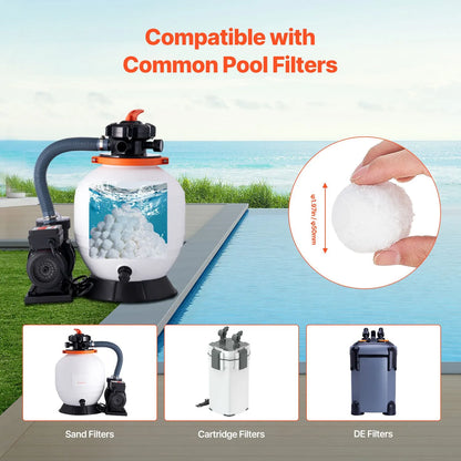 Pool Filter Balls for Sand Filter Pump 0.7 kg Reusable for Swimming Pool - Image 5