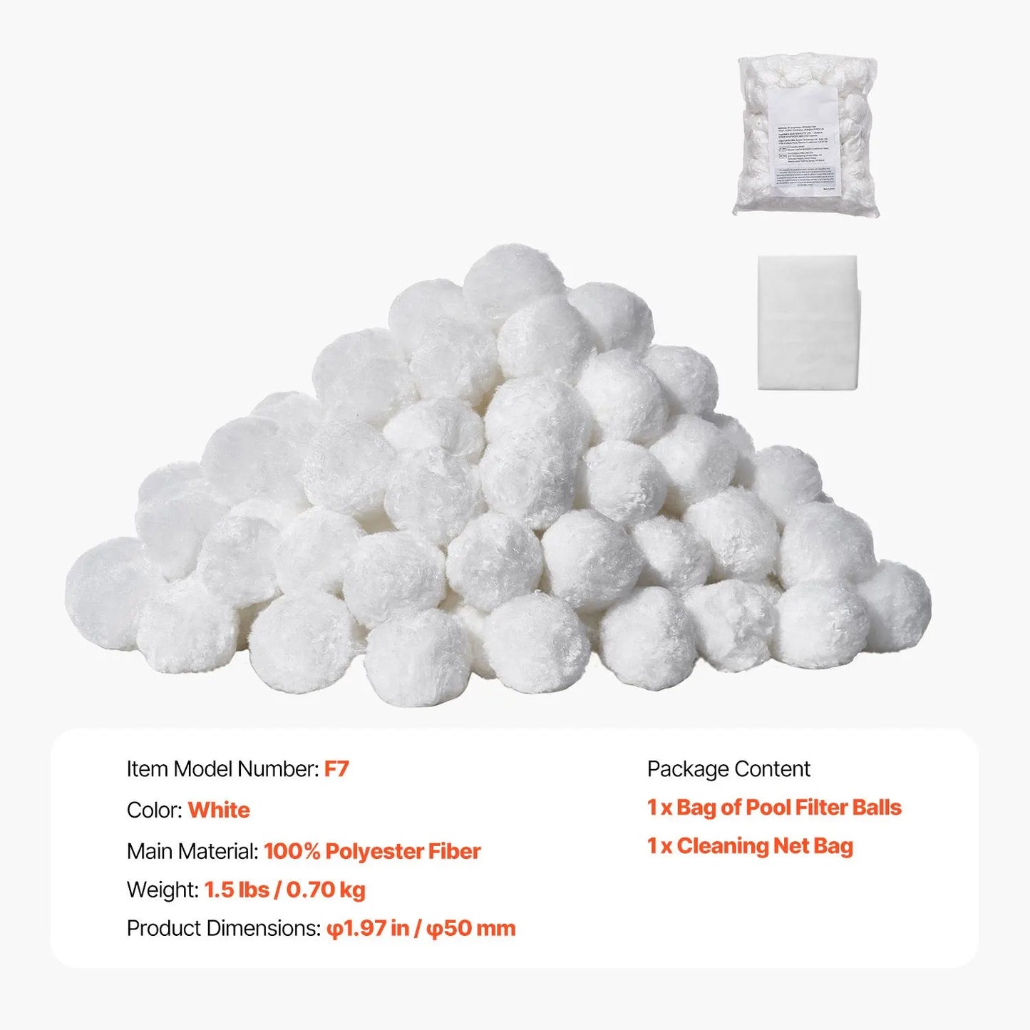 Pool Filter Balls for Sand Filter Pump 0.7 kg Reusable for Swimming Pool - Image 7