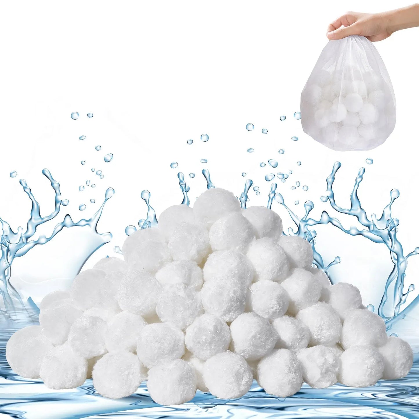 Pool Filter Balls for Sand Filter Pump 0.7 kg Reusable for Swimming Pool - Image 9