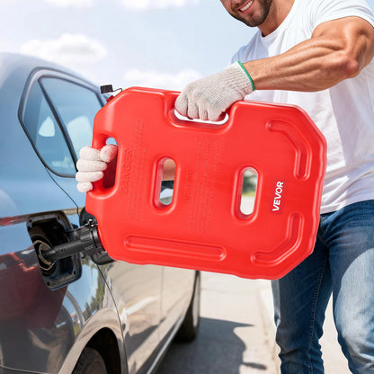 Fuel Container, 10 L, Gas Can with Spout and Lockable Bracket, 15 L/min Max Flow Rate, Secure & Leak-proof, Portable Flat Fluid Container for Most Cars Motorcycle ATV UTV, Red - Image 8