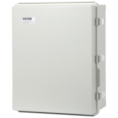 Outdoor Electrical Junction Box, 530 x 430 x 200 mm, ABS Plastic Electrical Enclosure Box with Hinged Cover Stainless Steel Latch, IP67 Dustproof Waterproof for Outdoor Electrical Projects, 21 x 17 x 8 inch