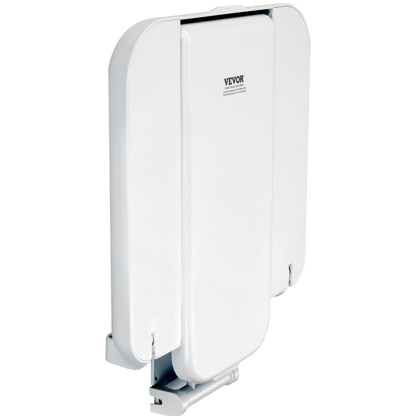 Folding ABS Shower Seat, 15.7'' x 16.7'' Unfolded, Wall Mounted Fold Up Shower Bench with 440 lbs Load Capacity, Space Saving Fold Down Shower Chair for Seniors Pregnant Women Children Adults - Image 9