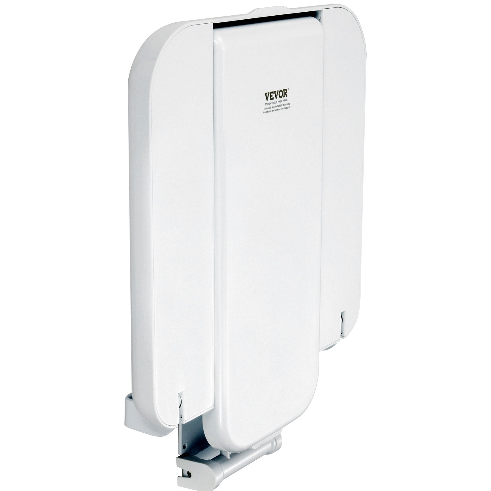 Folding ABS Shower Seat, 15.7'' x 16.7'' Unfolded, Wall Mounted Fold Up Shower Bench with 440 lbs Load Capacity, Space Saving Fold Down Shower Chair for Seniors Pregnant Women Children Adults - Image 9
